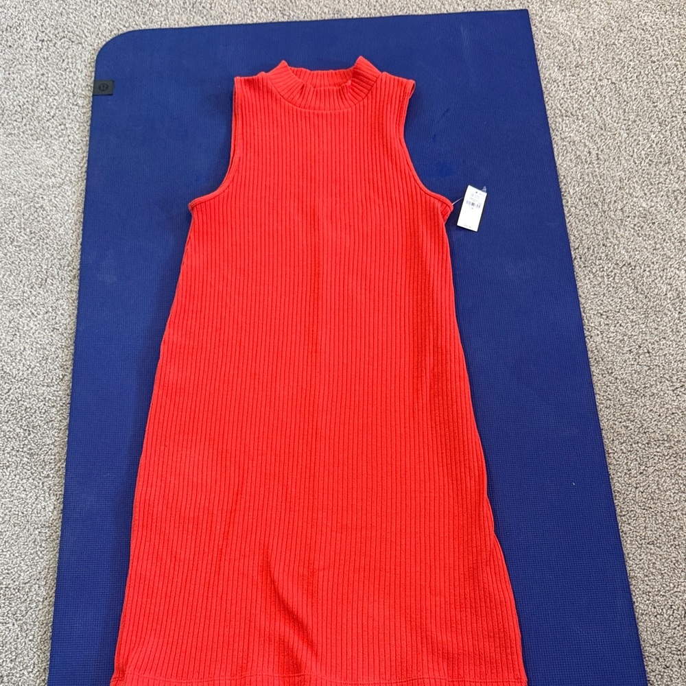 Old Navy Red Sleeveless Midi Dress
